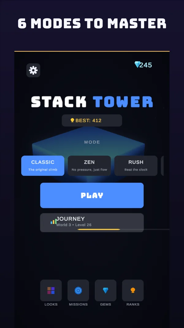 Stack Tower: Oyun modları
